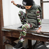Puffer Vest in Olive