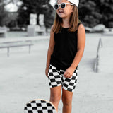 Ribbed Bamboo Tank in Black
