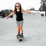 Ribbed Bamboo Tank in Black