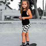 Ribbed Bamboo Biker Short in Venice
