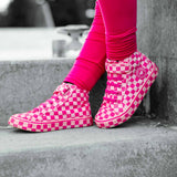 SK8TR Hi-Top in Bubble Gum Checkered