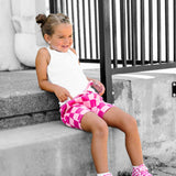 Relaxed Fit Shorts in Bubble Gum Checkered