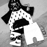 Short Sleeve Hoodie in Bowie