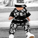Short Sleeve Hoodie in Born To Be Wild