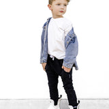 RB x LB The Core-Classic Midi Boot in Black / White - Rebel Bro