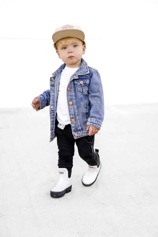 RB x LB The Core-Classic Midi Boot in Black / White - Rebel Bro