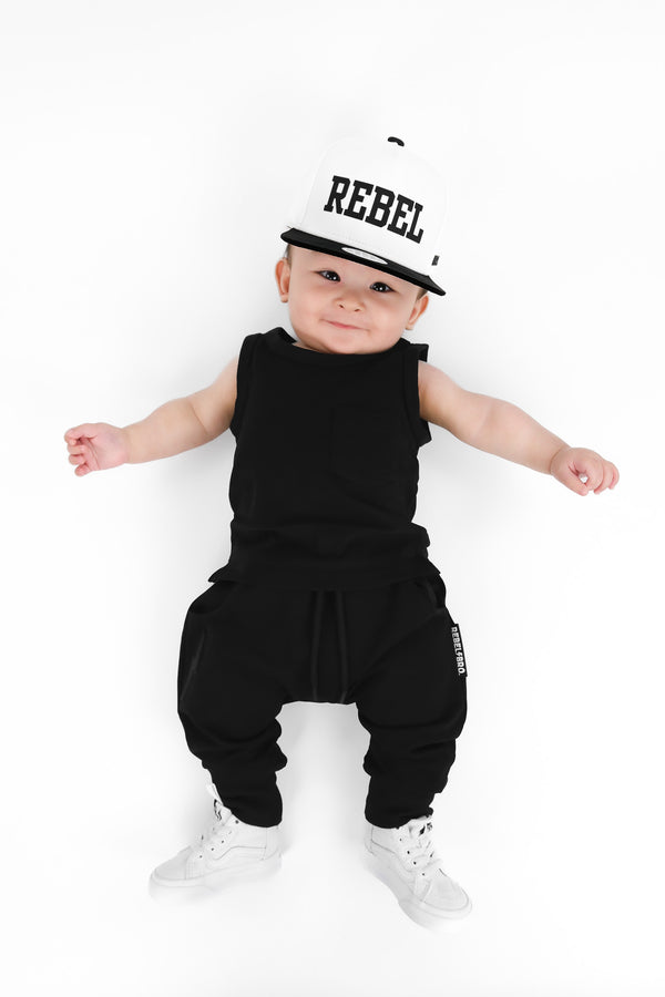 The Basic Rebel Jogger in Black - Rebel Bro