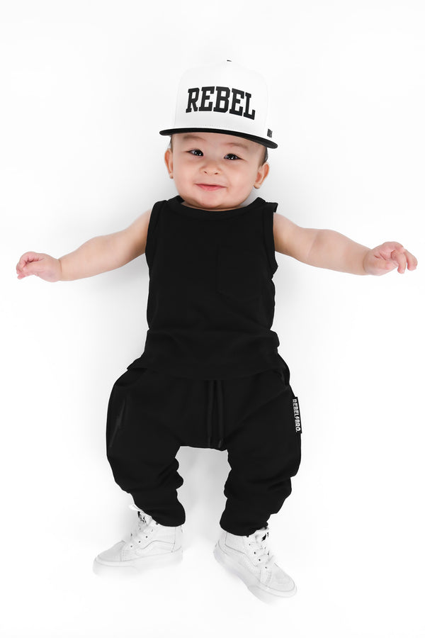 The Basic Rebel Jogger in Black - Rebel Bro