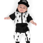 Hooded Rebel Short Sleeve Romper in Bowie - Rebel Bro