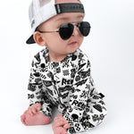 Bamboo Zippy Sleeper in Live Fast - Rebel Bro