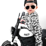Bamboo Zippy Sleeper in Live Fast - Rebel Bro