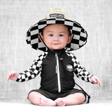 UPF50+ Swim Romper in Off The Wall