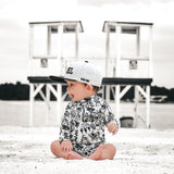 UPF50+ Swim Romper in Sink or Swim