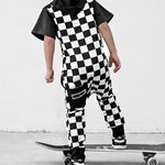 Hooded Rebel Short Sleeve Romper in Venice - Rebel Bro