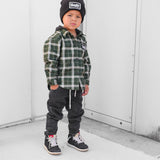 Hooded Flannel in Woodlands Olive