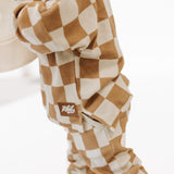 Organic Ribbed Set in Vanilla + Chestnut