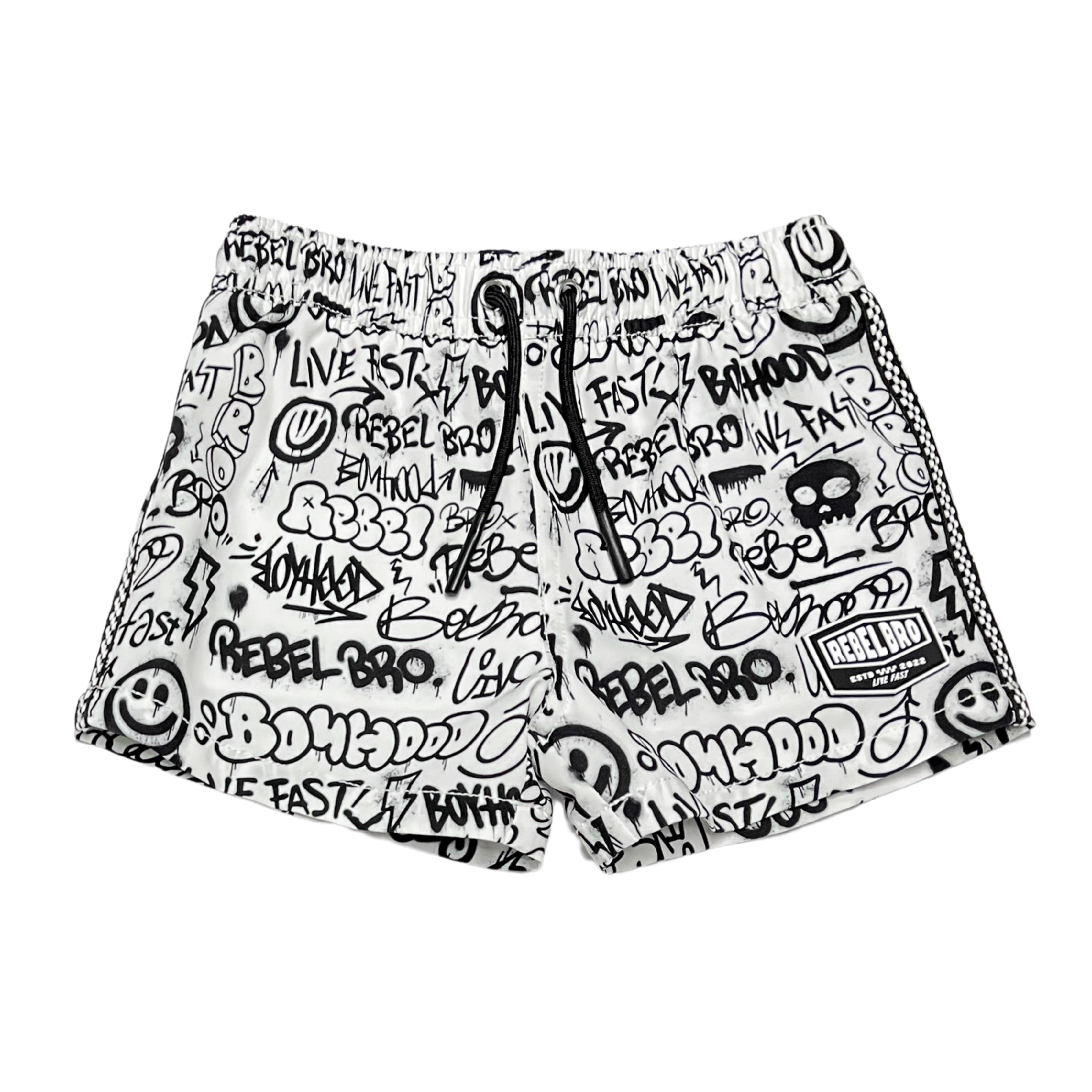 Hybrid Swim Trunks in Urban Drip - Rebel Bro