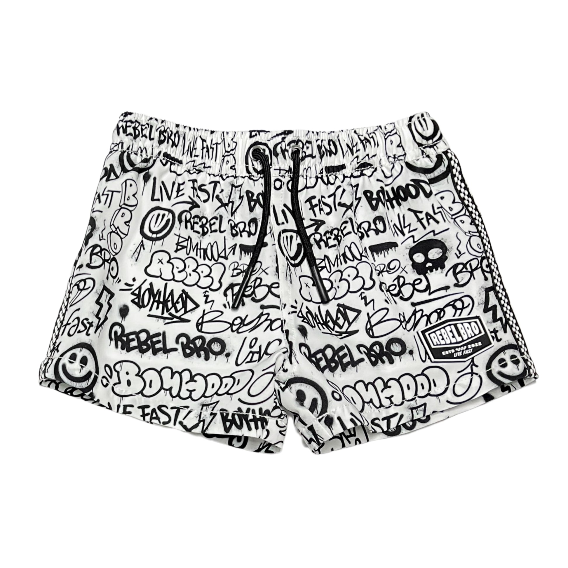 Hybrid Swim Trunks in Urban Drip