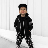 Live Fast Hydro Bomber Jacket in Black (FINAL SALE) - Rebel Bro