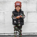 Puffer Vest in Black