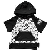 Short Sleeve Hoodie in Warped Tour