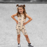 Tank + Biker Two Piece Set in Lana (Bows)