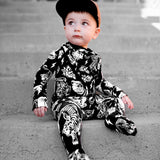 Bamboo Bandana Bib in Born to Be Wild