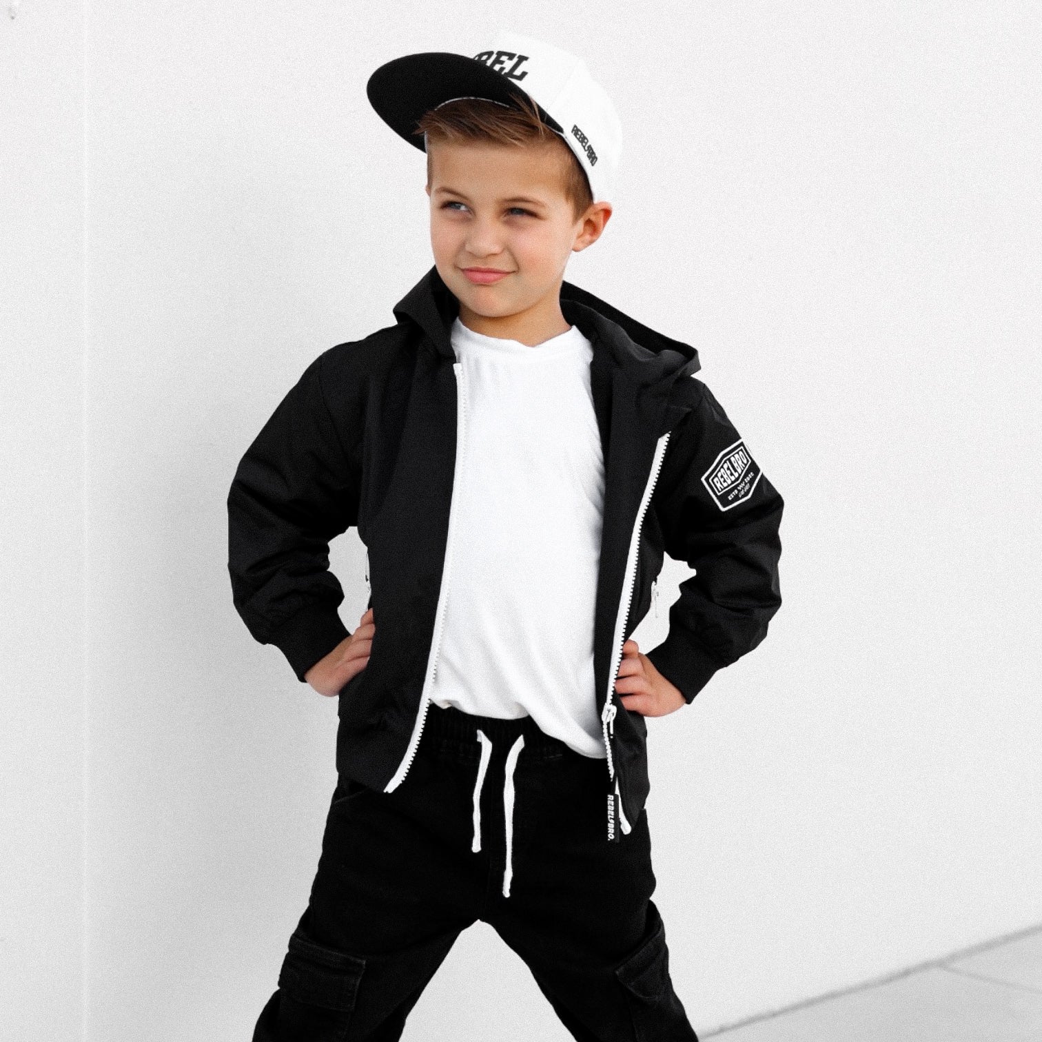 Live Fast Hydro Bomber Jacket in Black (FINAL SALE)