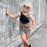 Tank + Biker Two Piece Set in Ava (Leopard)