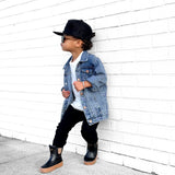 RB x LB The Core-Classic Midi Boot in Black / Taupe - Rebel Bro