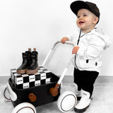 RB x LB The Core-Classic Midi Boot in Black / White - Rebel Bro