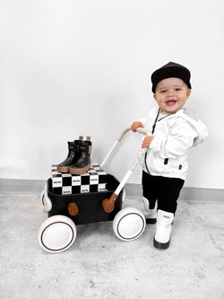 Image of The Core-Classic Midi Boot in Black / White