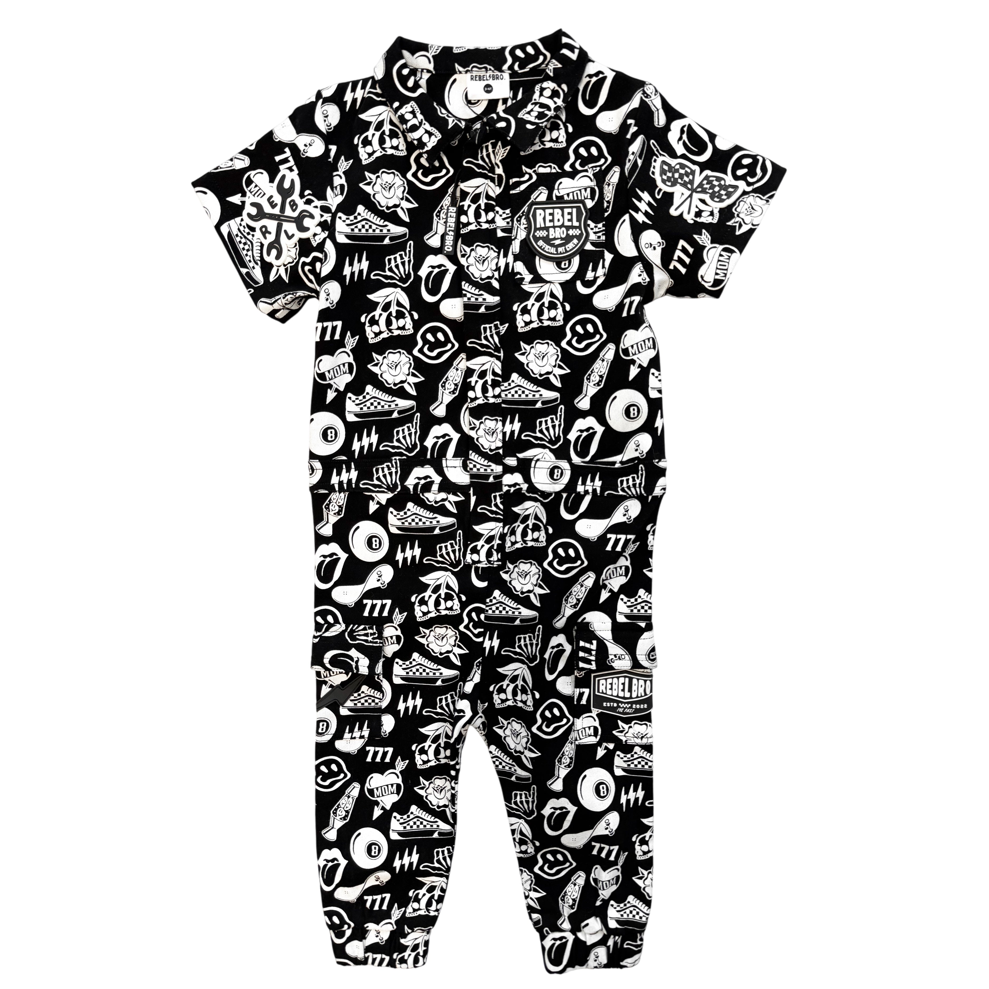 Pit Crew Romper in Warped Tour [Midnight Edition] - Rebel Bro