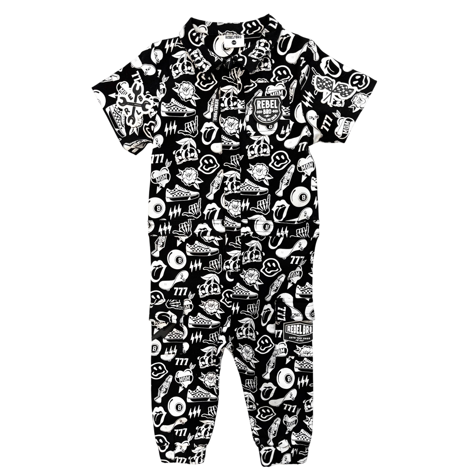 Pit Crew Romper in Warped Tour [Midnight Edition]