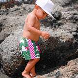 Hybrid Swim Trunks in Palm Paradise