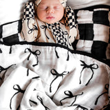 Organic Muslin Quilt in Lana (Bows) x Venice