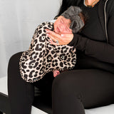 Organic Muslin Burp Clothes in Ava (Leopard) - 3 Pack