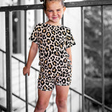 Biker Two Piece Set in Ava (Leopard)