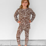 Bamboo Two Piece Set in Desert Zebra