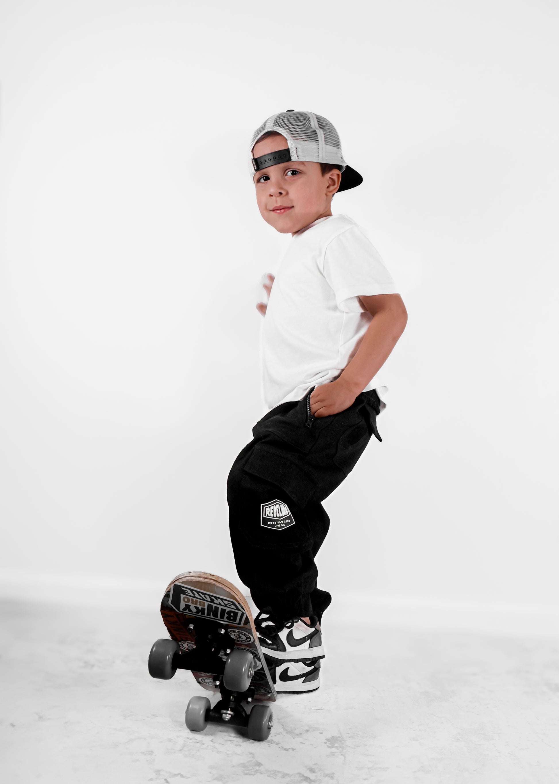 Rebel Cargo Pant in Black