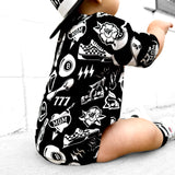 Bamboo Bubble Romper in Warped Tour [Midnight Edition]