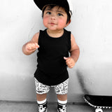 Bamboo Biker Shorts in Urban Drip