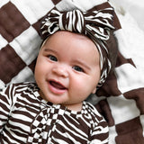 Bamboo Bow in Desert Zebra