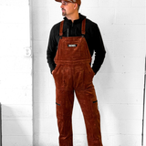 Men's Overall in Rust Corduroy