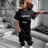 Overalls in Black Corduroy