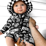 UPF50+ Swim Romper in Live Fast