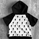 Short Sleeve Hoodie in Bowie