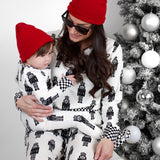 Women’s Bamboo Henley Two Piece Set in Merry Mischief