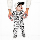 Bamboo Zippy Sleeper in Cool Kid