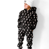 Fleece Hoodie + Sweatpants Set in Jagger